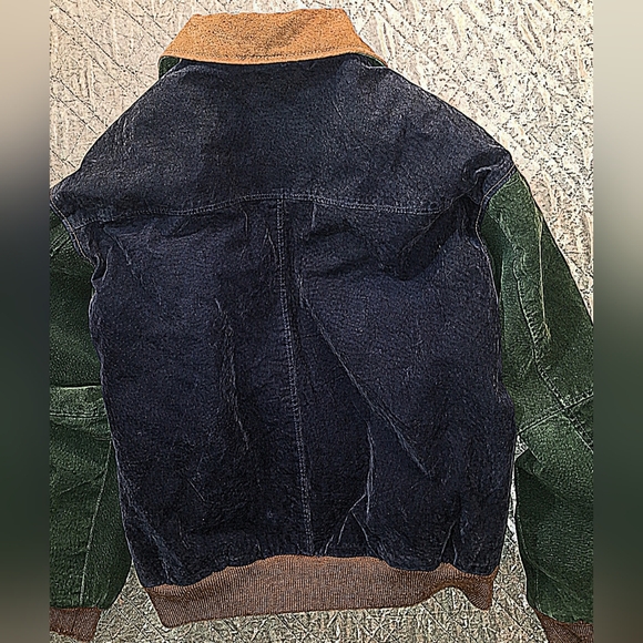 Vintage Ash Creek Trading Suede Leather Jacket Men’s XL Western Colorblock GUC - Picture 11 of 14